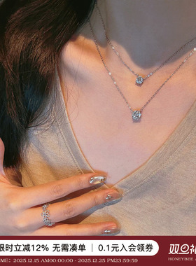赵露思同款莫桑钻项链女百搭颈链