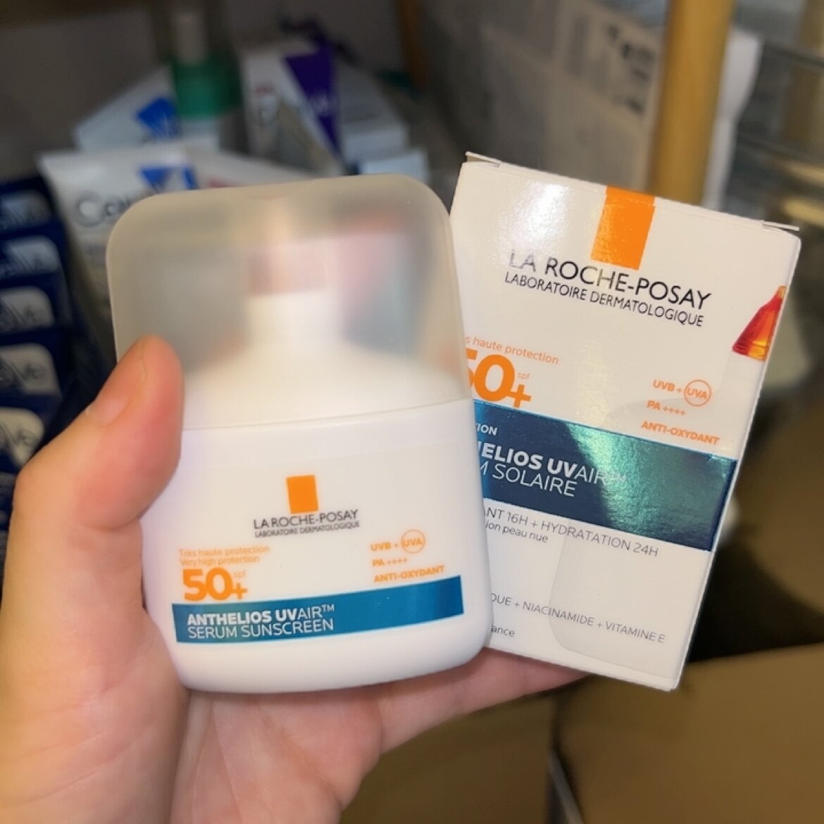 理肤泉法国新款无感高倍护控油清爽防晒乳防水汗SPF50不搓泥