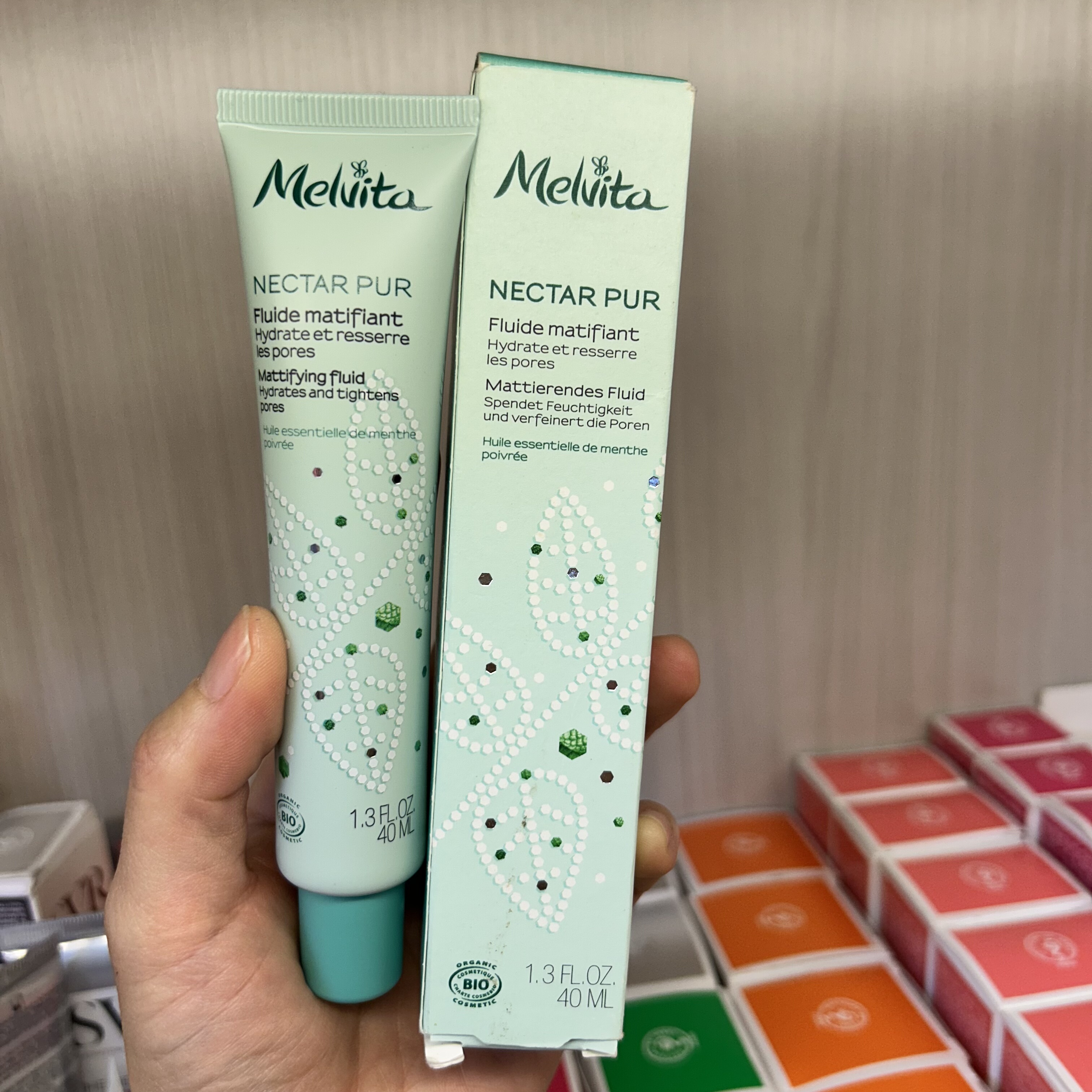法国Melvita蜜葳特有机乳液40ml净肤控油平衡淡化天然芳香甘油
