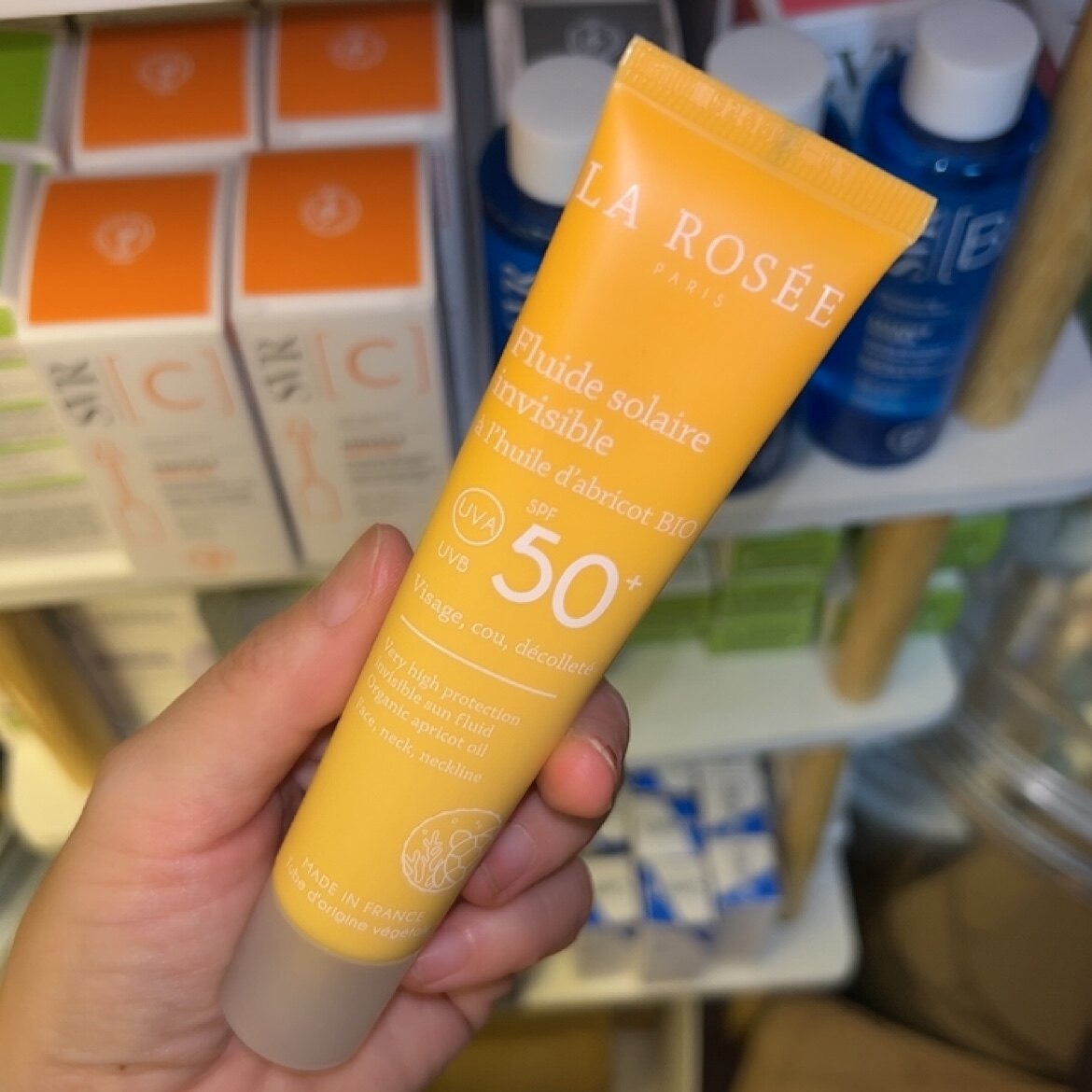 莱洛诗larosee脸部长效防晒霜SPF50杏油桃仁油UVA保湿UVB40ml