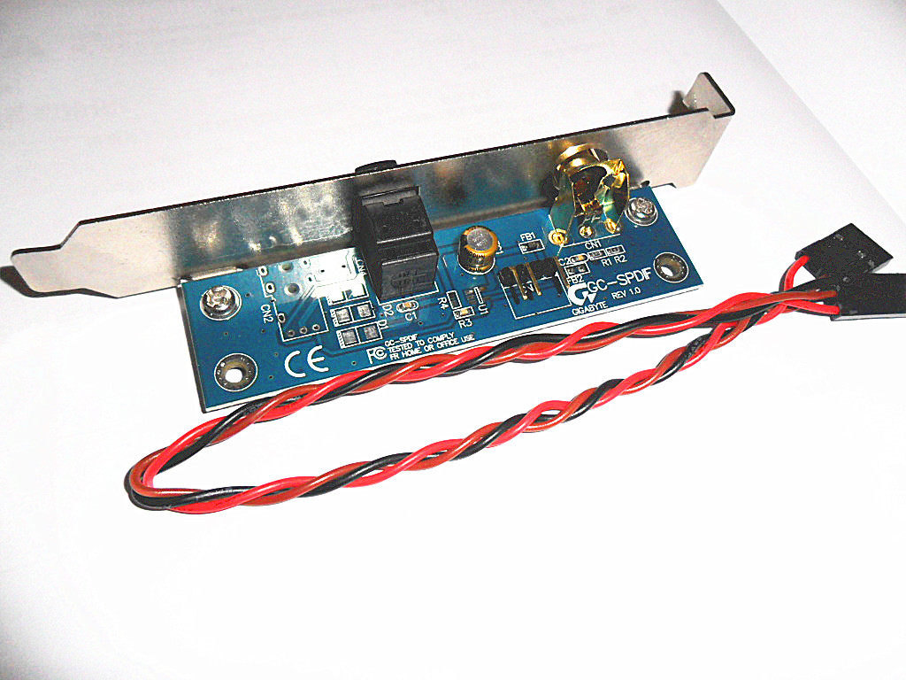 Gigabyte spdif-o digital cards have optical and coaxial使用感如何?