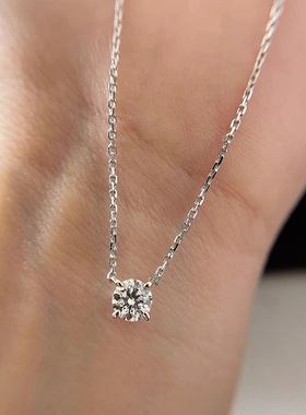 925纯银超闪小鼻嘎锁骨链