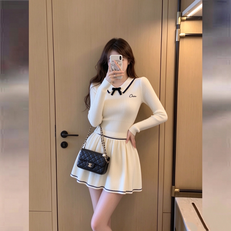 韩系休闲风运动套装女2026新款秋季爆款拉链立领上衣小众微喇裤潮