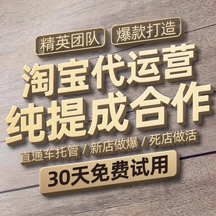 淘宝代运营纯提成网店托管抖店运营天猫店铺多多直通车推广代营运