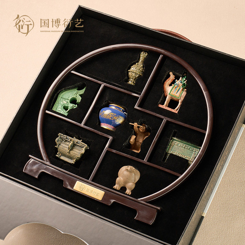 中国国家博物馆博古架冰箱贴套装图片