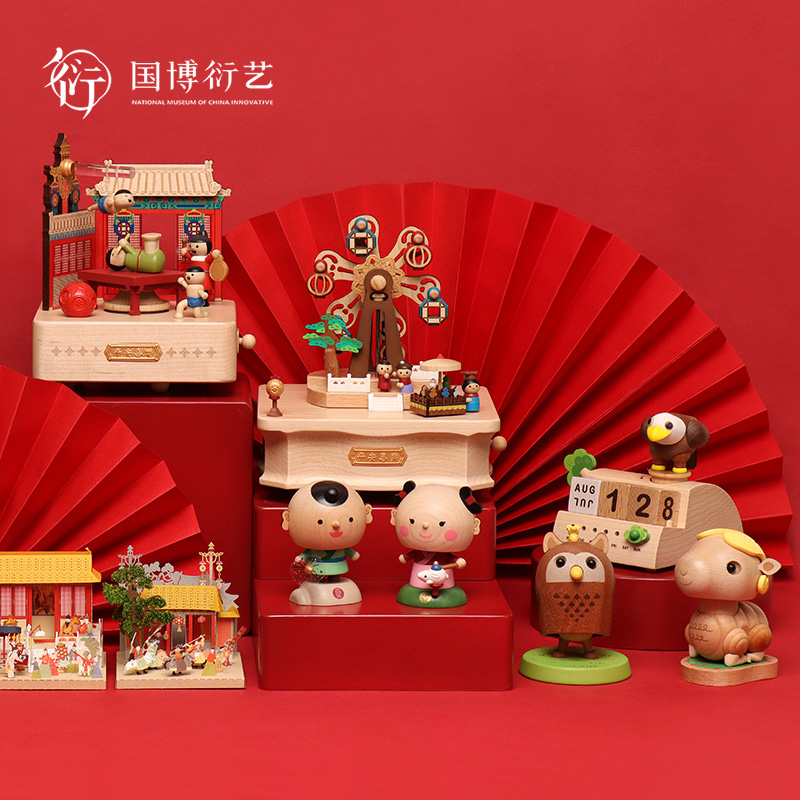 中国生日礼物音乐盒摆件