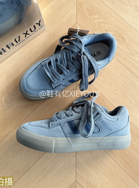 鞋有亿 2025秋冬新款爆款德训鞋百搭鞋子蓝色帆布鞋时尚板鞋男潮