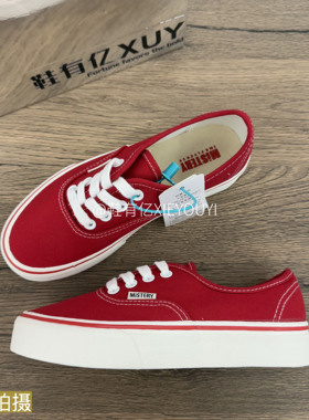 鞋有亿 安纳海姆厚底帆布鞋男女2025秋冬新款红色情侣鞋休闲板鞋