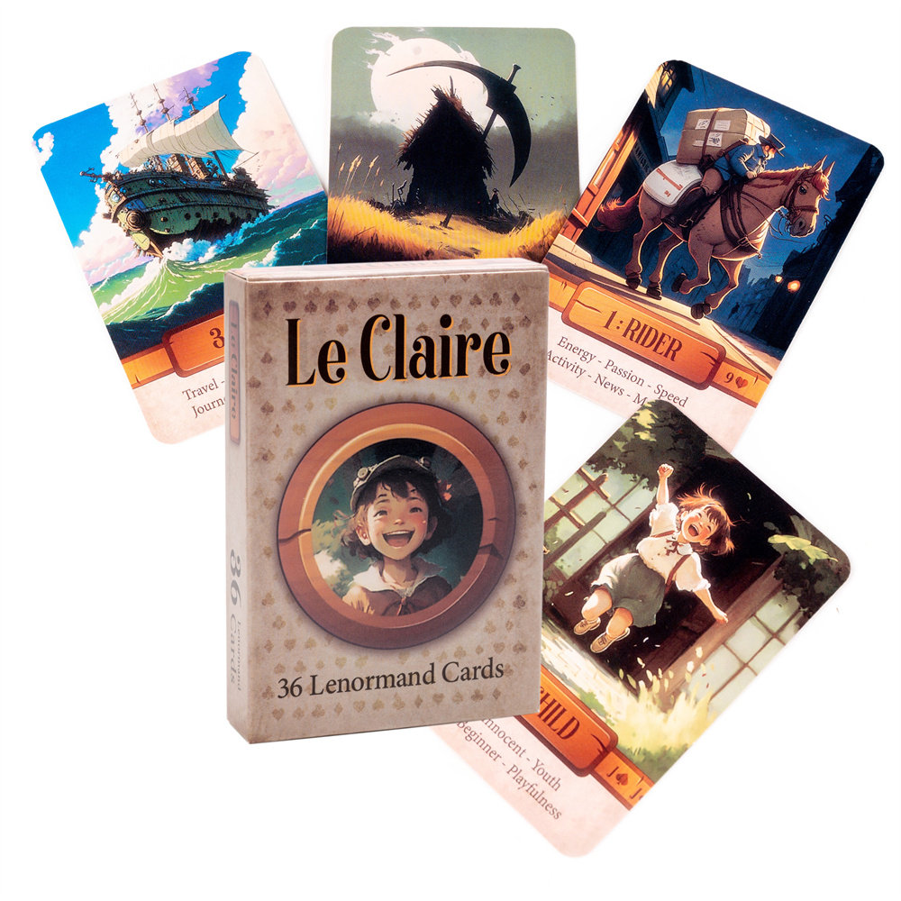 传统体系拉克莱尔雷诺曼 卡通画风利诺曼卡 le claire lenormand