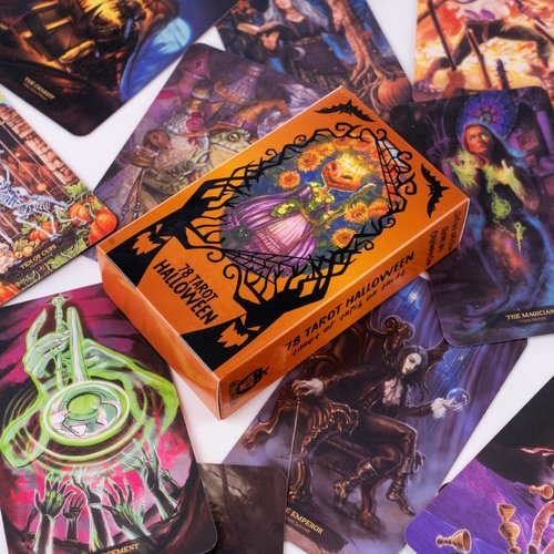 80张可爱万圣节塔罗牌 轻度恐怖可爱塔罗牌 hollow tarot
