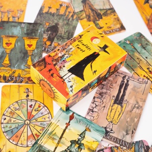 暗黑童趣风格涂鸦塔罗牌 the graffiti tarot 韦特体系复古童话牌