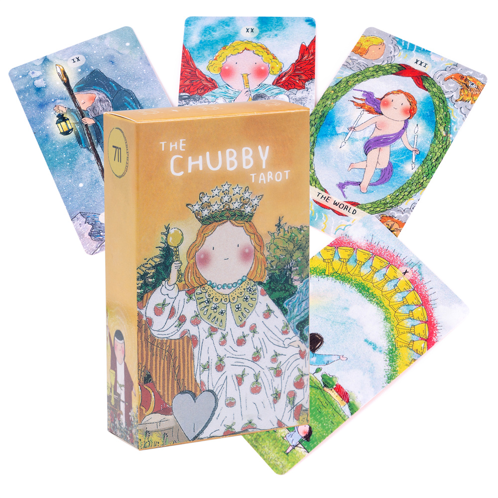 限量版可爱胖小孩塔罗牌 泛韦特牌胖嘟嘟卡罗牌the chubby tarot