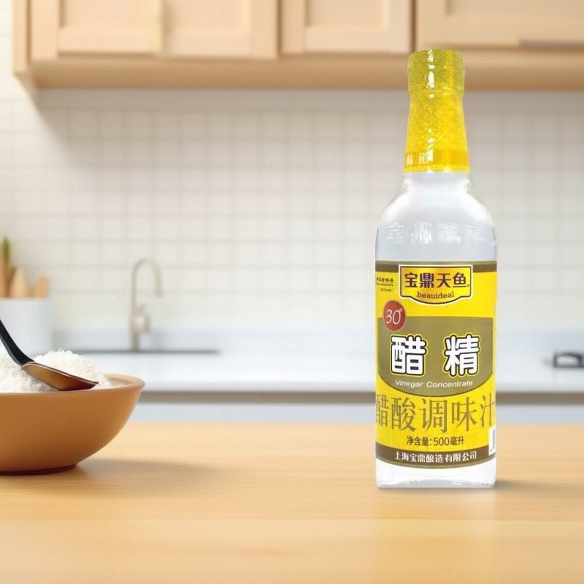 宝鼎天鱼30度醋精500ml瓶装图片
