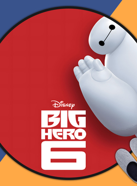 超能陆战队动漫周边大白地毯房间卧室床边毯电脑椅加厚圆形地垫