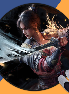 明末渊虚之羽游戏周边地毯房间卧室床边毯电脑电竞椅圆形地垫