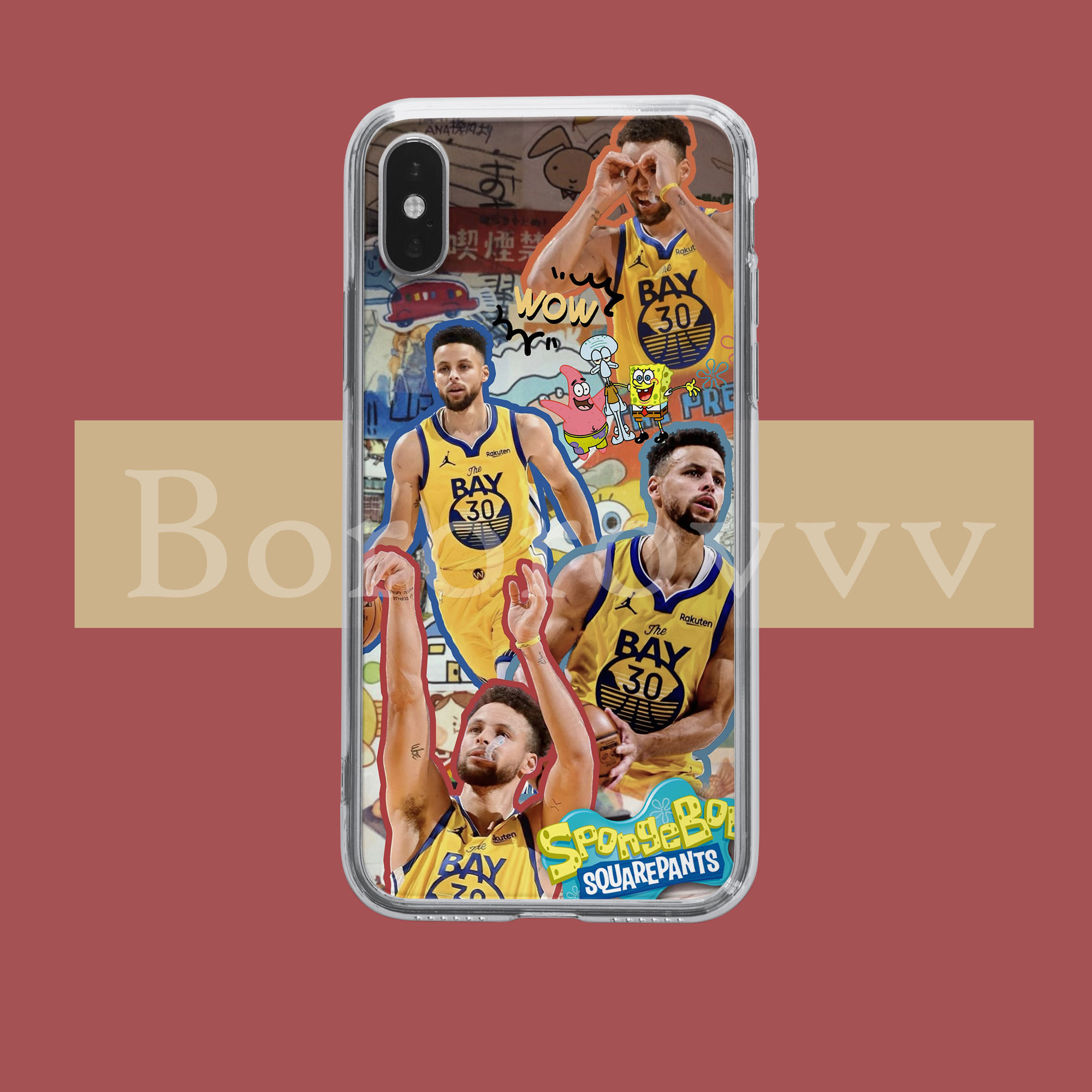 NBA斯蒂芬·库里手机壳 适用于苹果16OPPO安卓华为vivo小米三星红米
