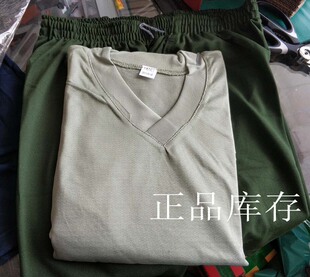 老式体能服87短袖87短裤套装 01军绿边防跑步运动服V领衫短裤