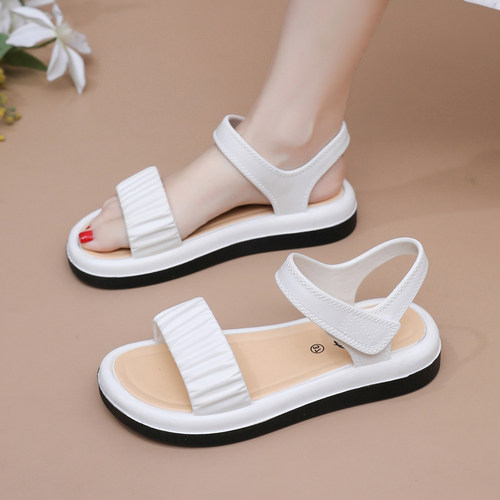 凉鞋女夏季新款厚底工作鞋