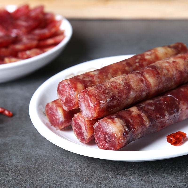 腊梅黑猪肉香肠腊肠江苏南京老字号特产美食农家手工肠特色腊味