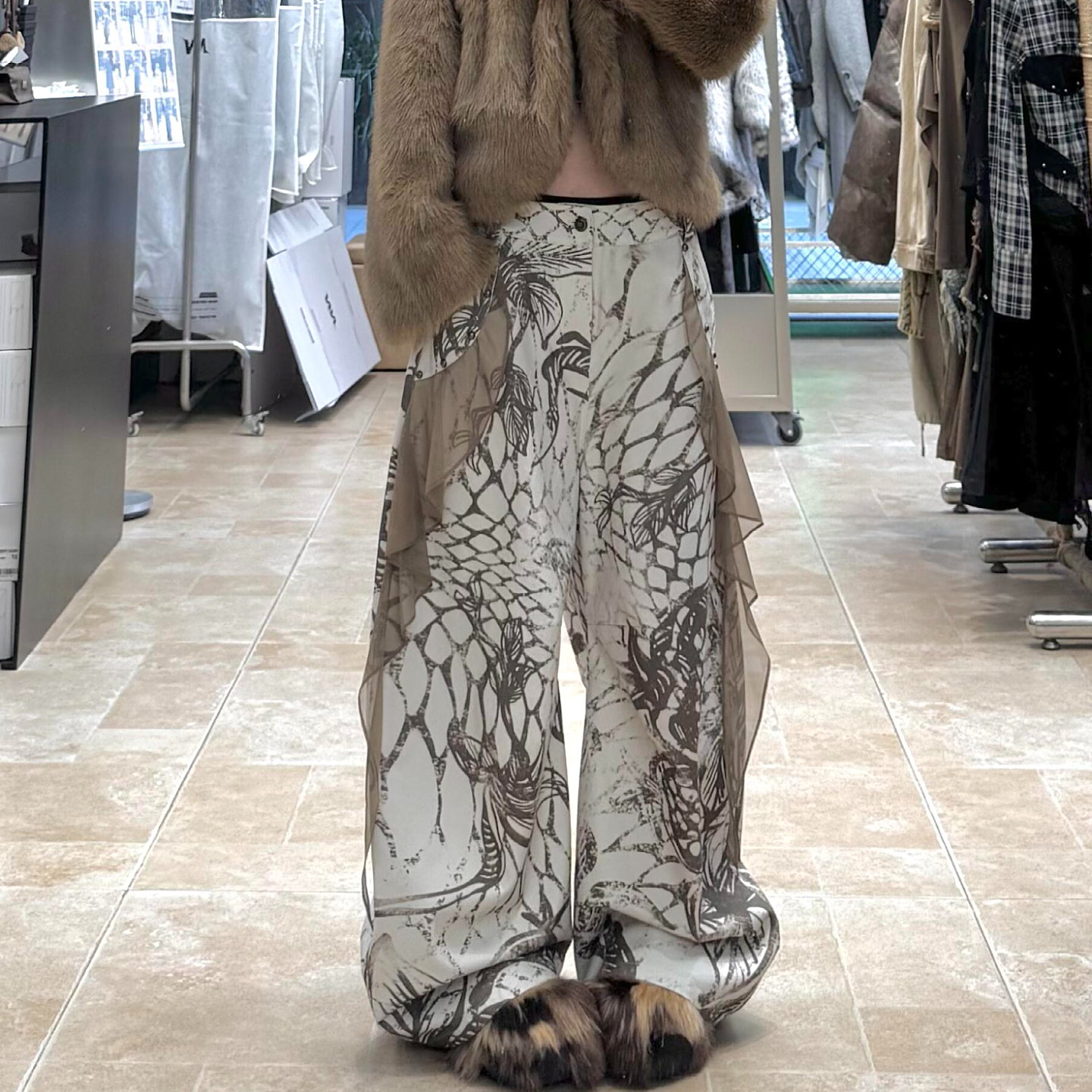 大码美式复古水洗牛仔裤