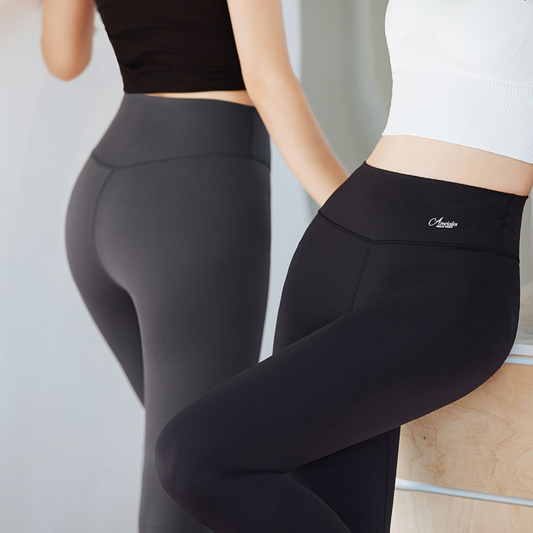 安美拉瑜伽健身鲨鱼裤薄款女中腰收腹翘臀美腿普拉提运动打底外穿