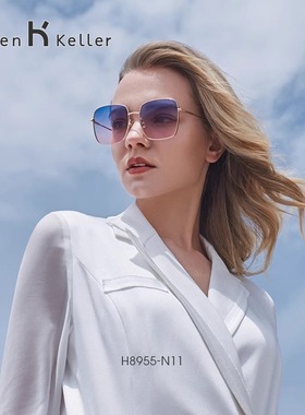 海伦凯勒太阳镜韩版时尚潮网红开车专用圆脸墨镜ins防紫外线H8955