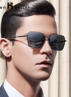 海伦凯勒偏光太阳镜男近视开车镜