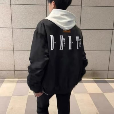 冬季国潮字母印花飞行员