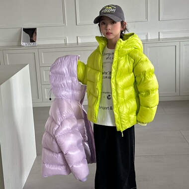 户外儿童面包羽绒服2025冬季新款95白鸭绒男女童登山加厚保暖外套