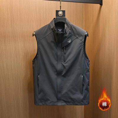 秋季新款男士立领马甲百搭高品质