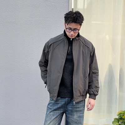 双面穿男士美式工装夹克冬季新款