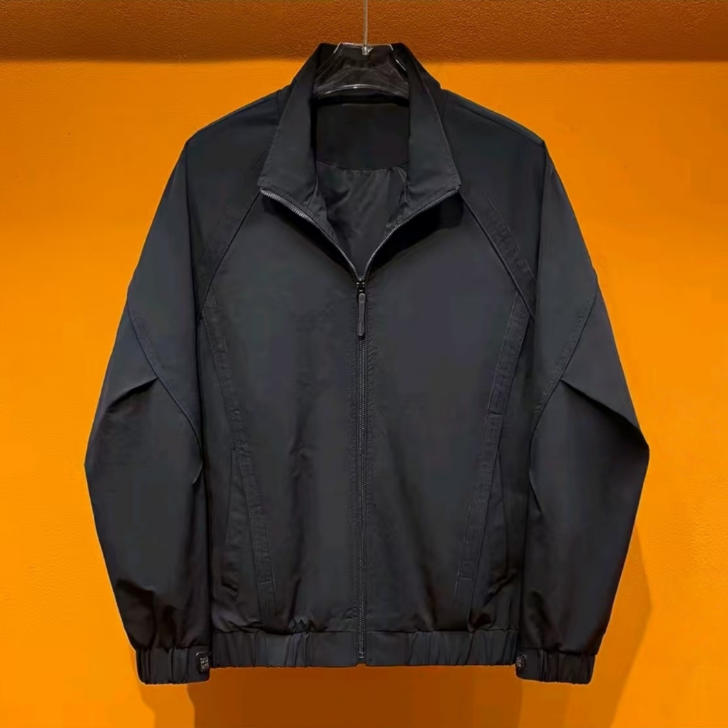 春季新款黑武士立领夹克男士百搭时尚休闲百搭轻奢气质高级感外套