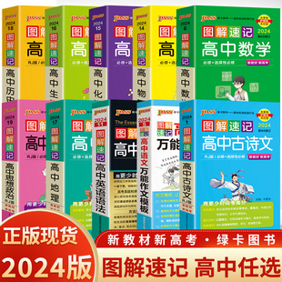 图解速记高中英语词汇3500单词正乱序版 2024版 新教材高考一二三数学语文物理化学生物政治历史地理生物便携口袋书高中掌中宝随身记