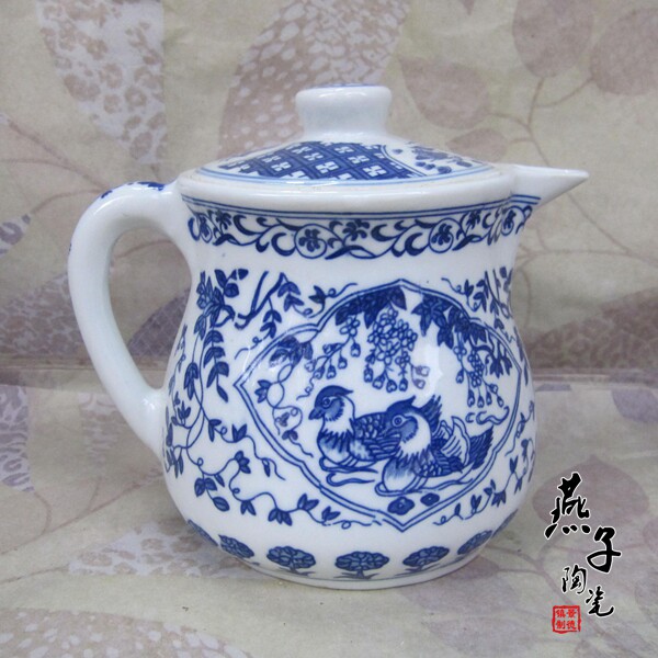 超值 景德镇陶瓷器 青花瓷 茶具 茶壶 油壶 调味壶 鸳鸯 水壶