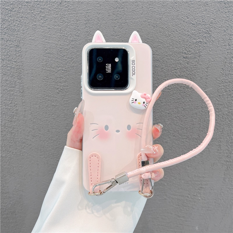 ins风小清新腮红小猫适用苹果oppo华为荣耀vivo小米iPhone17手机壳14plus新款高级感保护套15/16女款可爱外壳