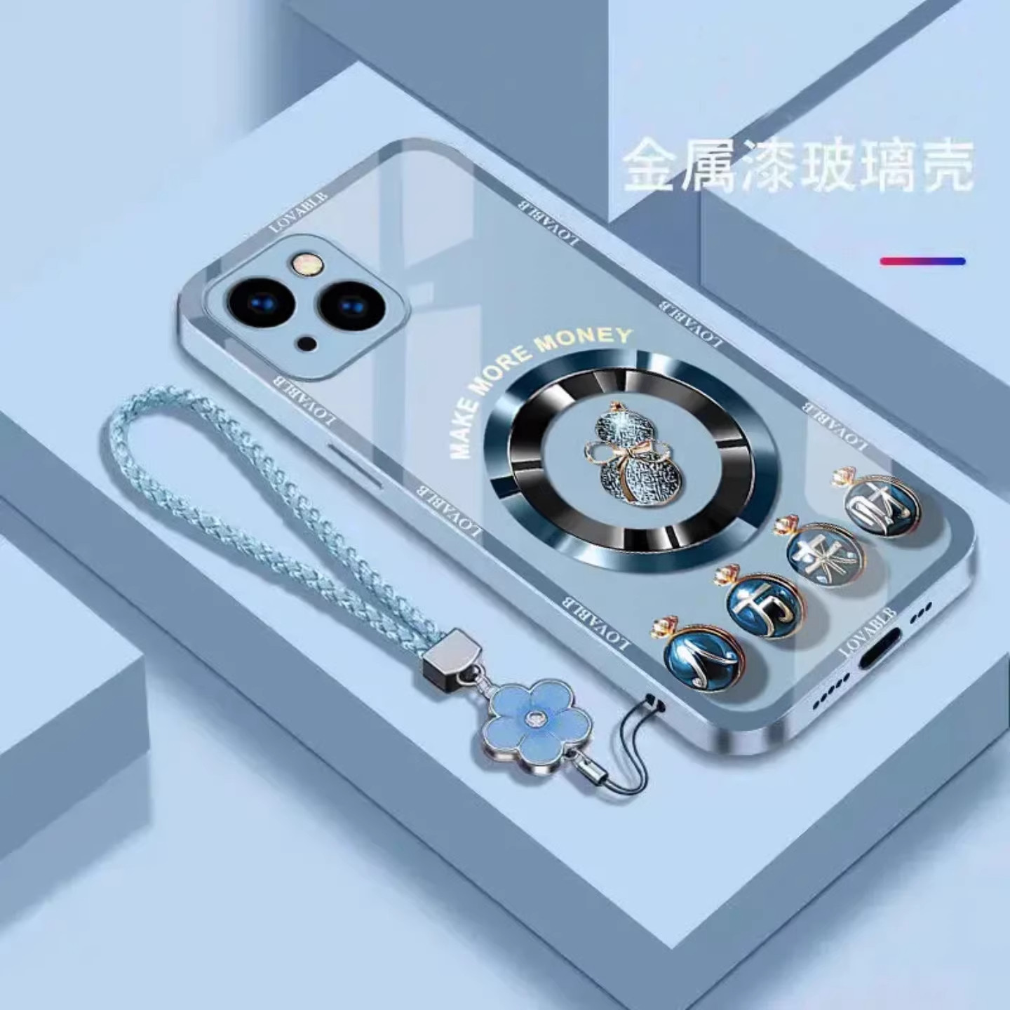 来财葫芦玻璃壳适用苹果vivo华为荣耀oppo小米手机壳17promax新款2026网红爆款保护套pura70独特超好看女外壳
