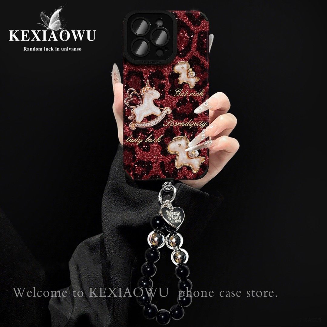 瞳眼小羊皮豹纹小白马适用苹果华为荣耀oppovivo小米16手机壳17promax新款独特好看保护套pura70高级轻奢外壳,3C数码配件,手机保护套/壳,淘宝优惠券,粉丝福利购,淘宝优惠卷