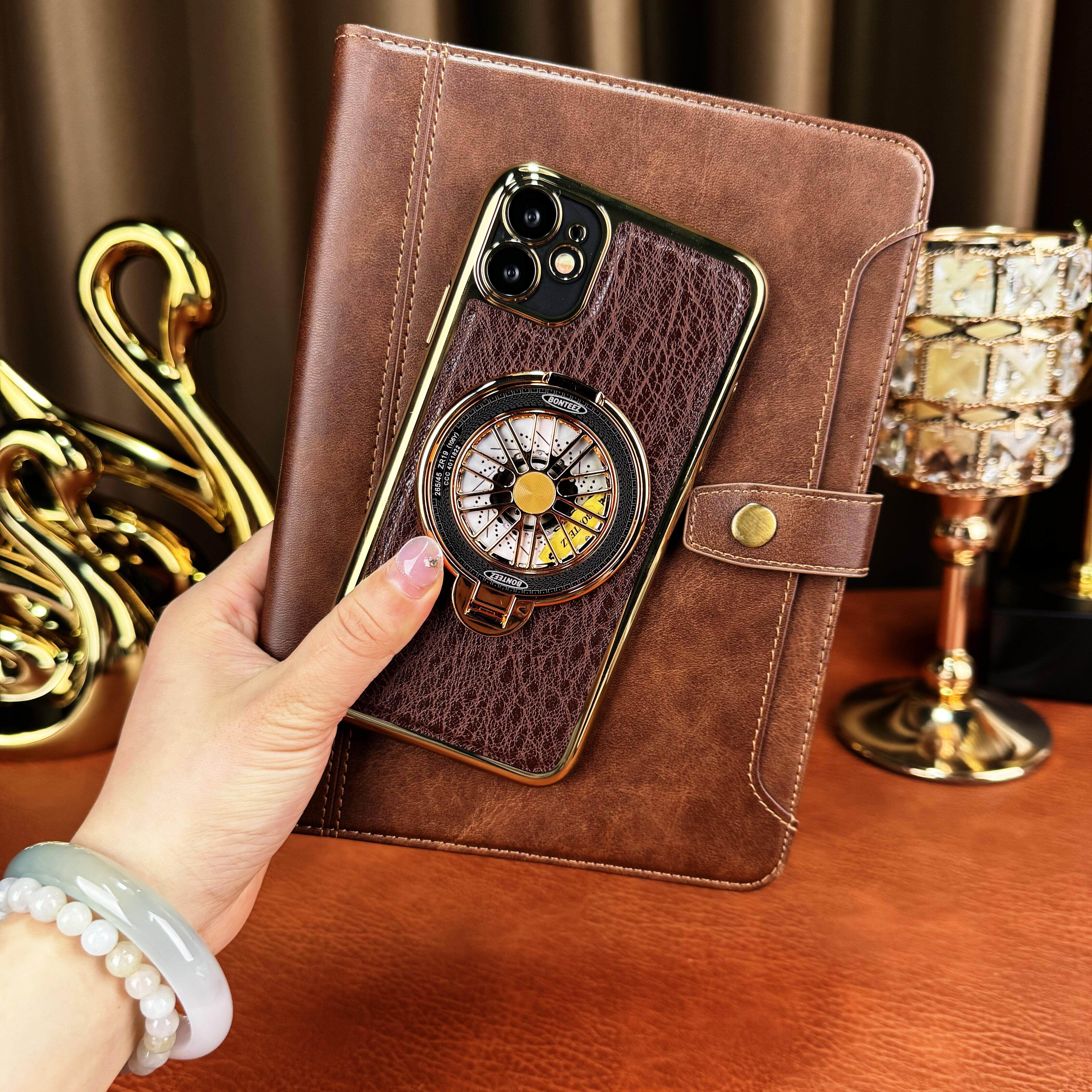 树纹皮套旋转陀螺支架适用苹果11手机壳新款2026网红爆款iphone16promax外壳15Pro超薄全包防摔plus商务外壳,3C数码配件,手机保护套/壳,淘宝优惠券,粉丝福利购,淘宝优惠卷