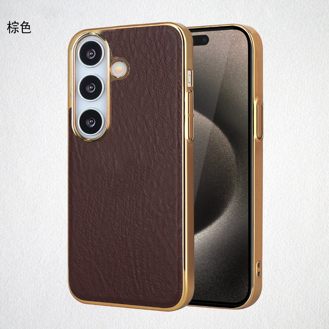 高档树纹皮套适用三星GalaxyS26手机壳S25Ultra高级感小众商务男款外壳S24/23/22新品好看独特全包防摔保护套