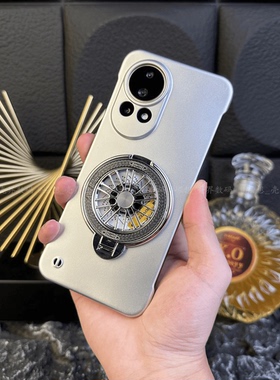 【解压陀螺支架+金属烤漆】适用华为nova12pro手机壳nova14ultra轻薄无边框保时捷亲肤P60/50/40/30Pro手机套