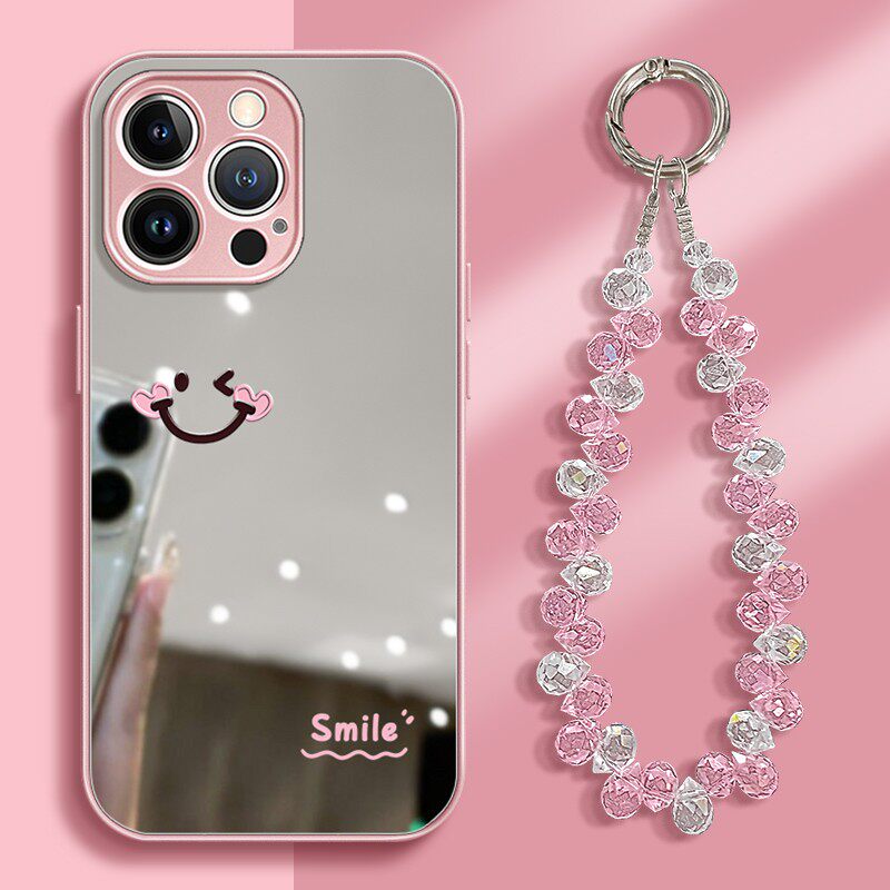 适用苹果oppo华为荣耀vivo小米手机壳17promax新款韩系小众不撞款ins保护套mate80promax女款巨好看笑脸外壳