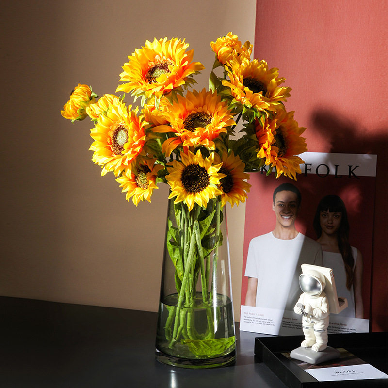 仿真花落地干客厅插花大花瓶价格 仿真花落地干客厅插花大花瓶图片 星期三