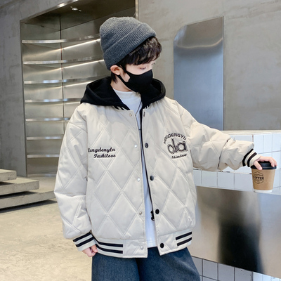 男童夹棉外套秋冬季2025新款