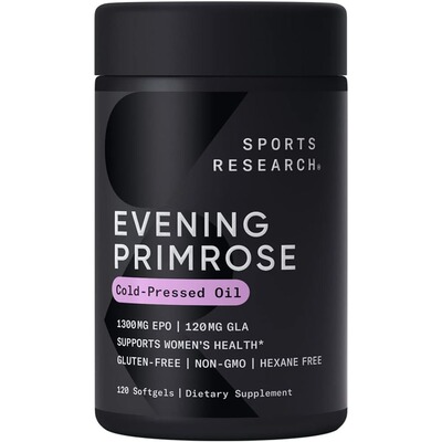 美国代购Evening Primrose Oil 1300mg 120 Liquid Softgels