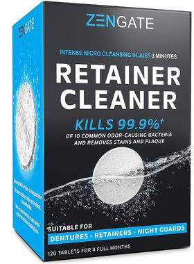 美国代购Retainer Cleaner Tablets Quick 3Minute Clean
