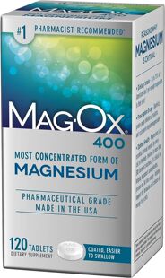 美国代购Mag-Ox Magnesium Supplement, Pharmaceutical Grade Ma