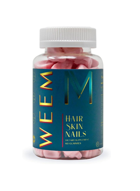 美国代购WEEM Hair Skin and Nails Gummies - Vegan biotin Vita