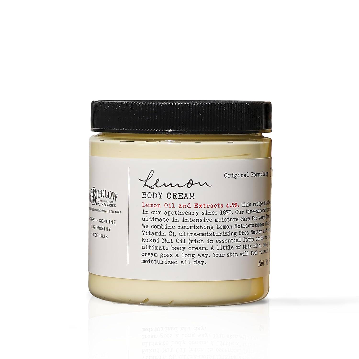美国代购C.O.Bigelow Lemon Body Cream No005，8 oz