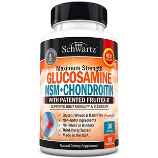 美国代购Glucosamine Chondroitin MSM Turmeric for Hip