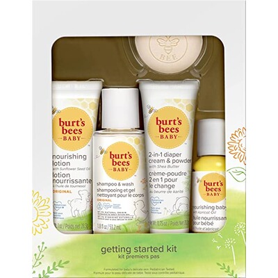 美国代购Burts Bees Baby Getting Started Gift Set 5 Trial